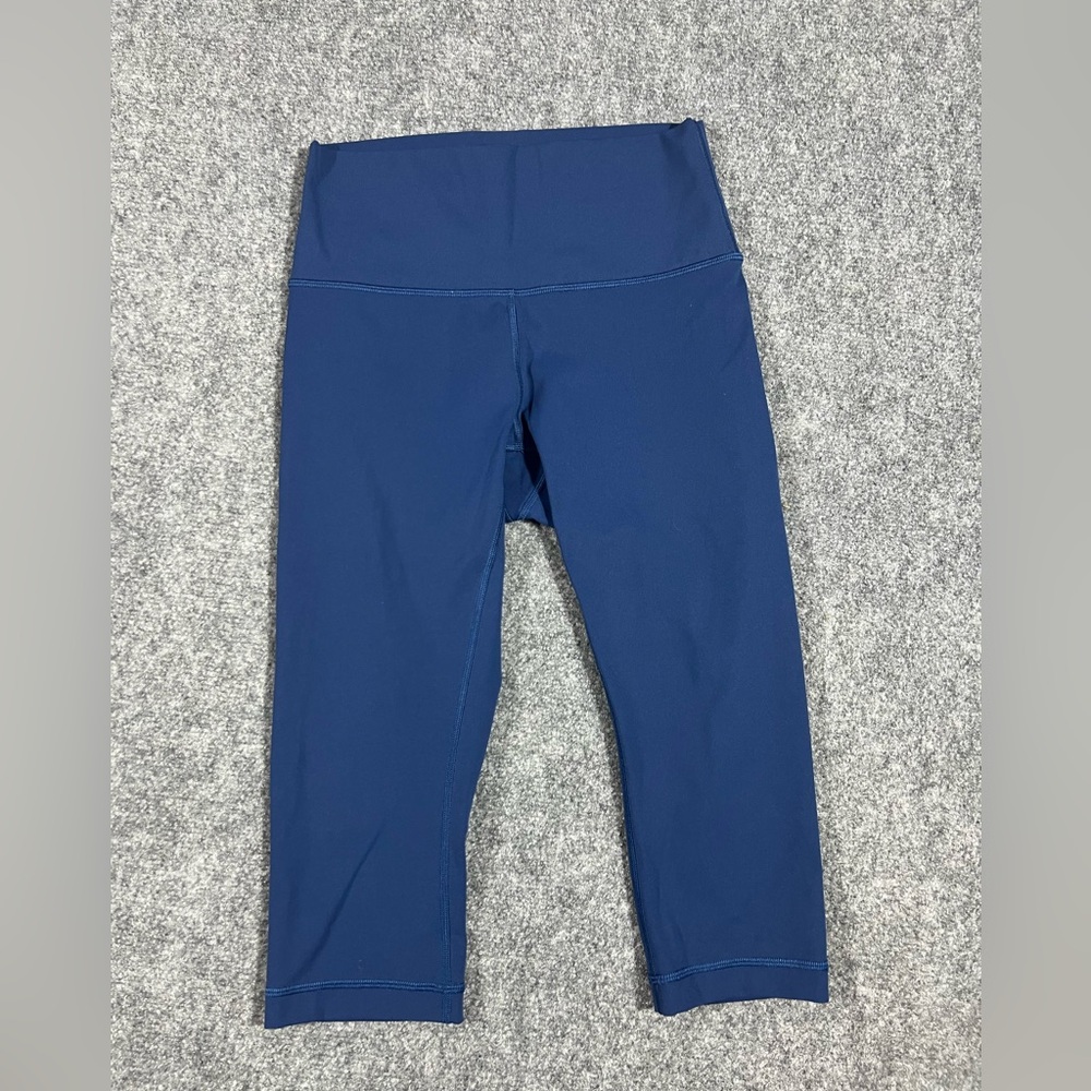 Lululemon Wunder Leggings Womens Size 6 Navy Blue Stretch